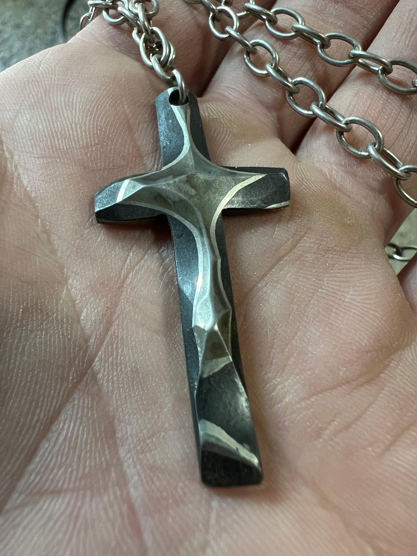 Croix acier/nickel