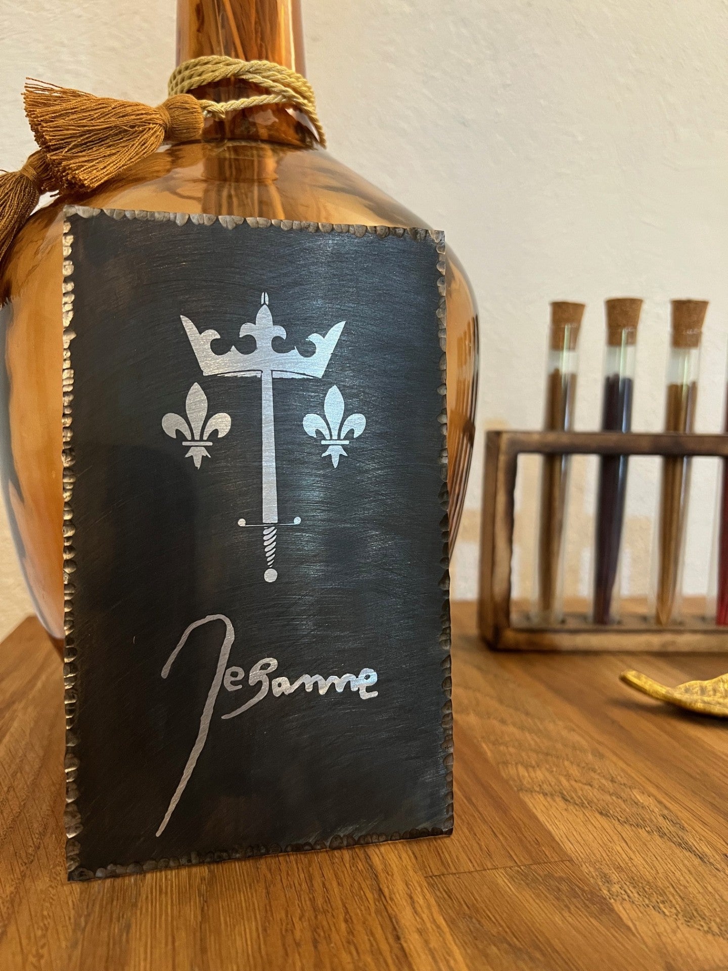 plaque métalique "Jehanne"